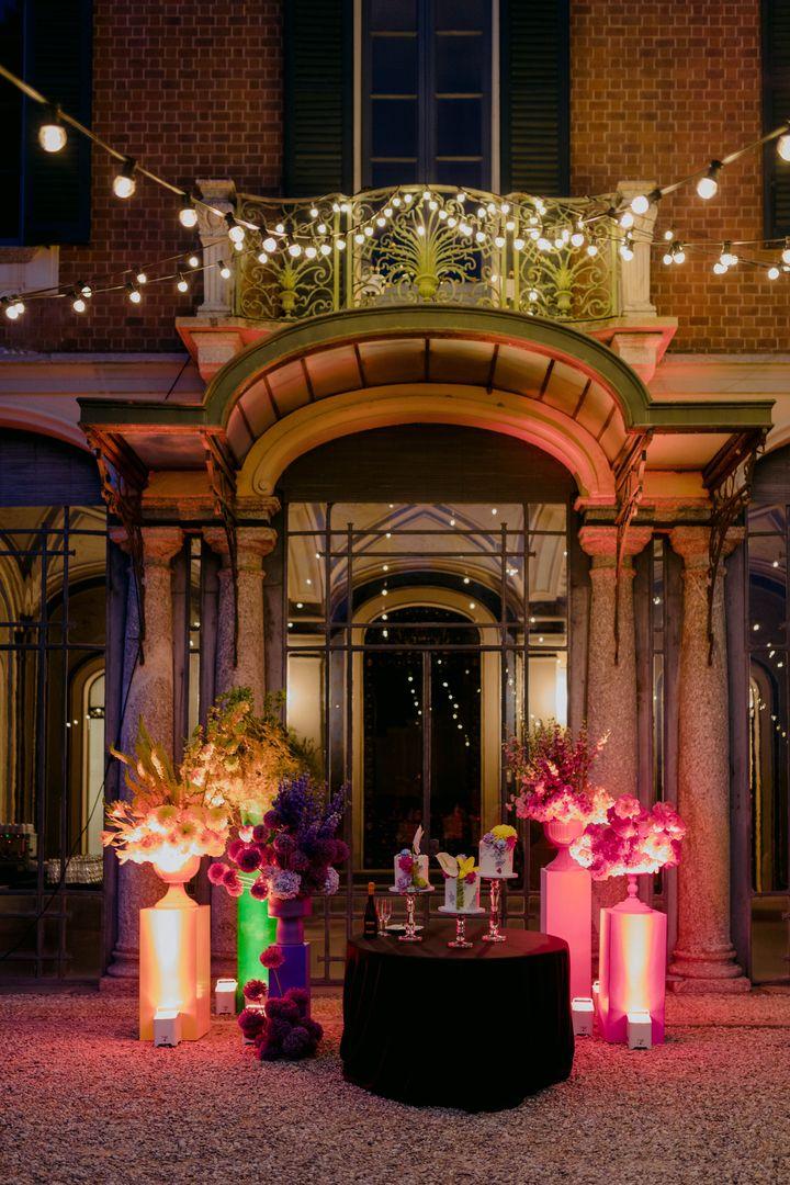 illuminazione location per matrimonio